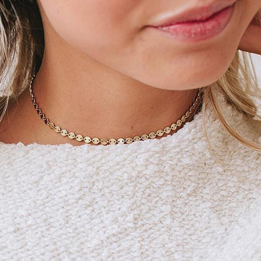 Trendy, Delicate Choker Necklace