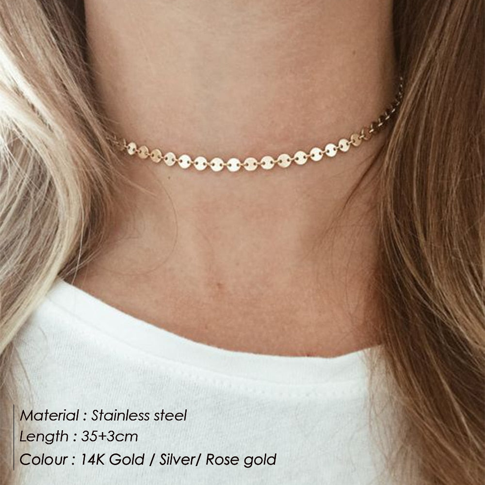 Trendy, Delicate Choker Necklace