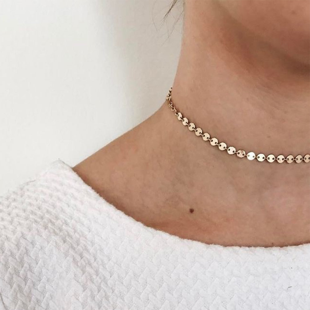 Trendy, Delicate Choker Necklace